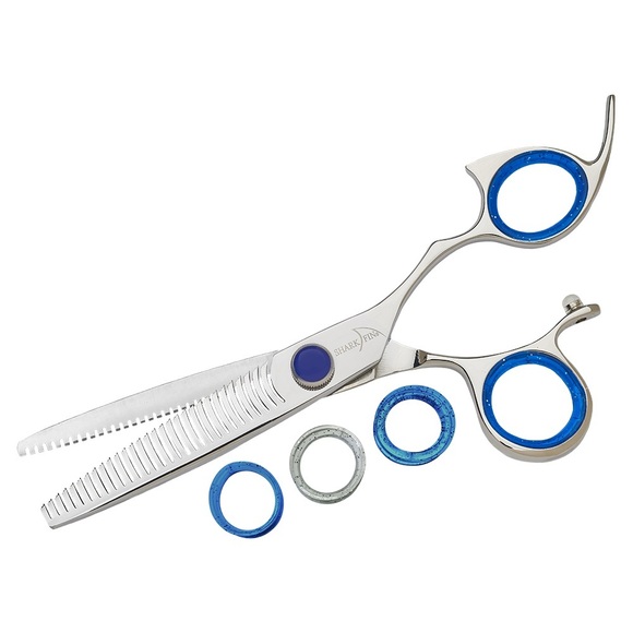NEW Sharkfin Shears Professional Eraser Non-Swivel Stainless Right Shears 6” - Picture 1 of 6
